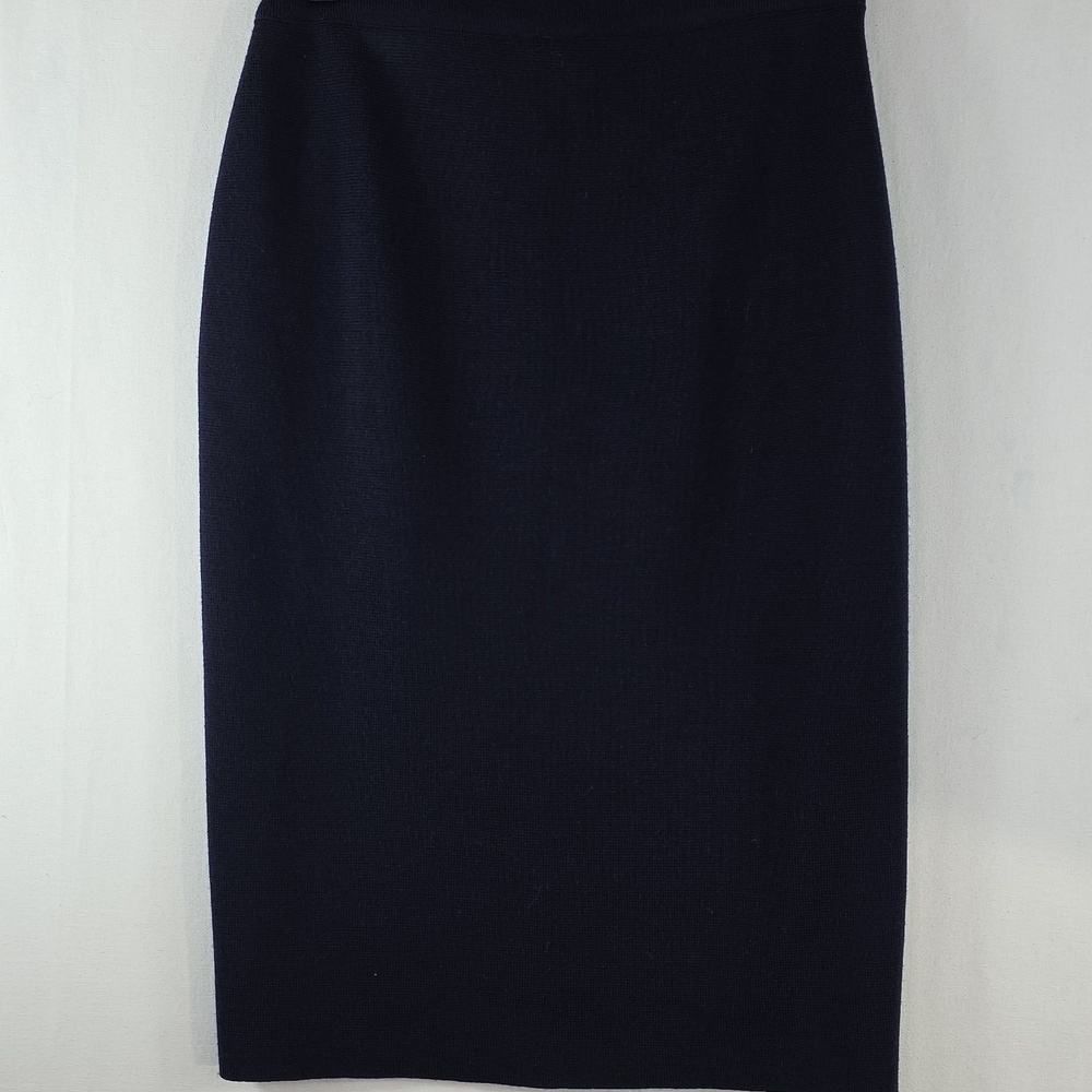 Devernois knit Pencil cut wool Skirt